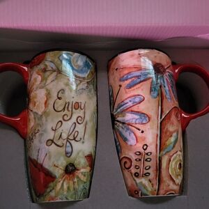 Porcelain Mugs With Lids